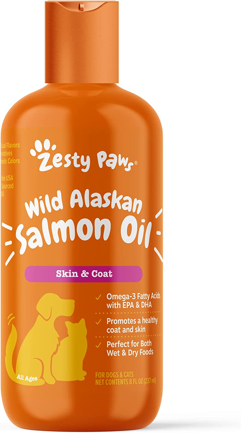 Zesty Paws Pure Wild Alaska Aceite De Salmón, Perros Y Gatos 237 Ml